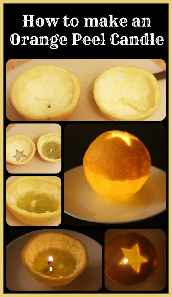 How to make an Orange Peel Candle