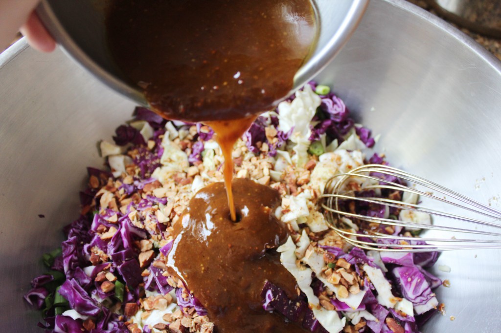 Miso Sesame Cabbage Salad