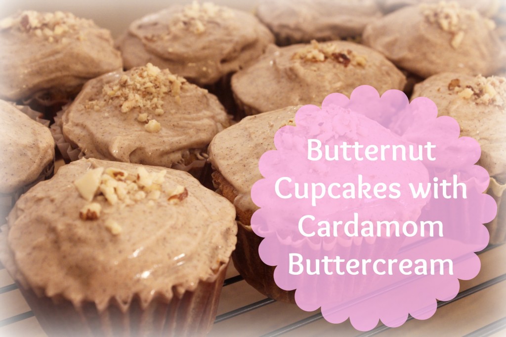 Butternut Cupcakes with Cardamom Buttercream