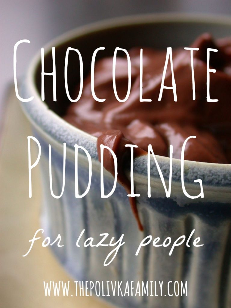 Chocolate Pudding for lazy people