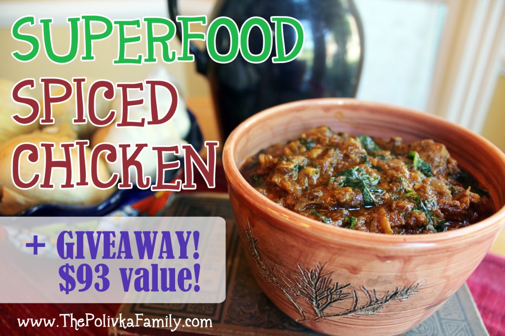 Superfood Spiced Chicken + Pure Indian Foods Giveaway ($93 value!)
