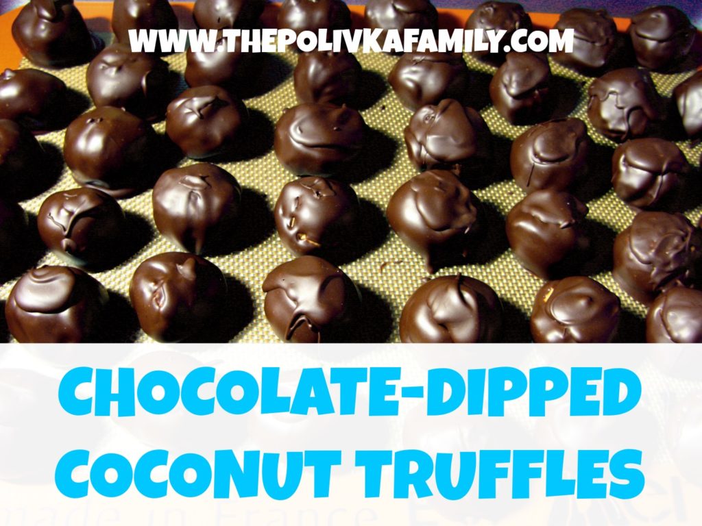 Chocolate-Dipped Coconut Treats
