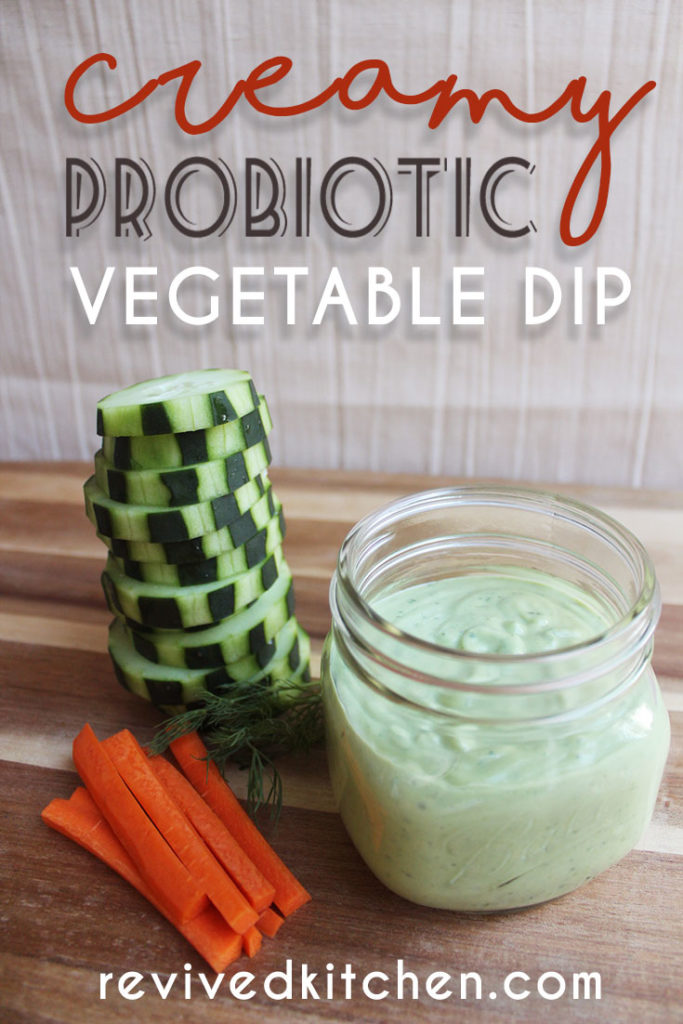 Creamy Probiotic Vegetable Dip