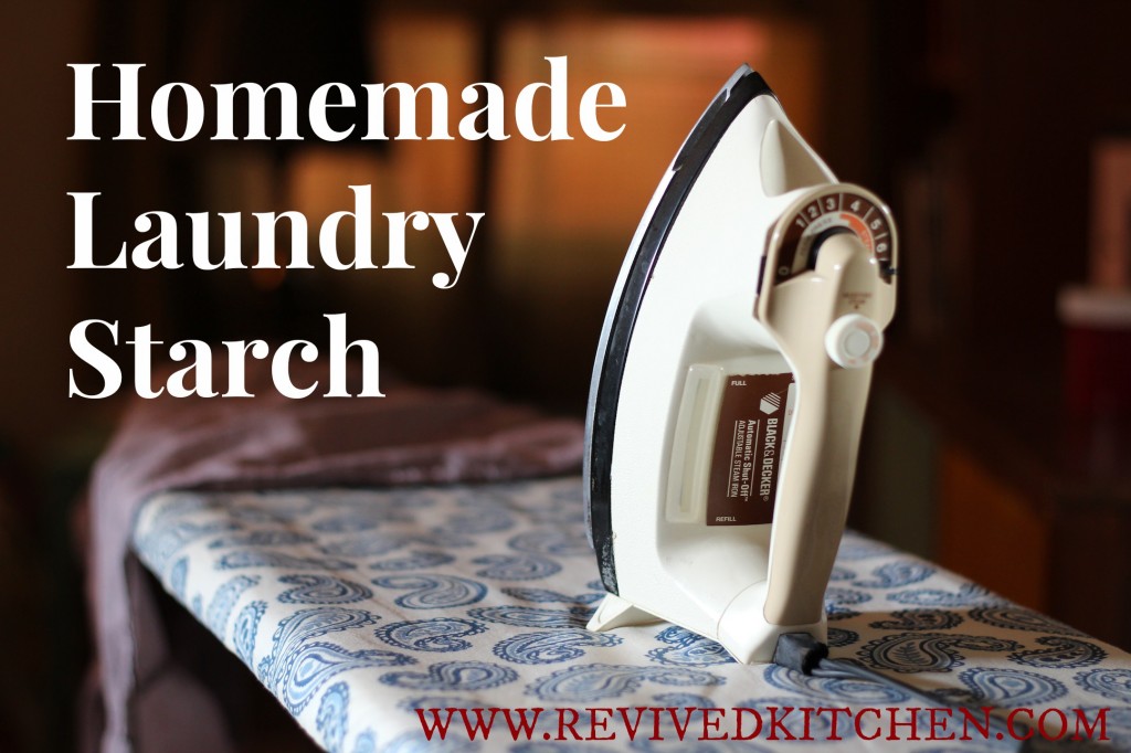 Homemade Laundry Ironing Starch (2 ways)